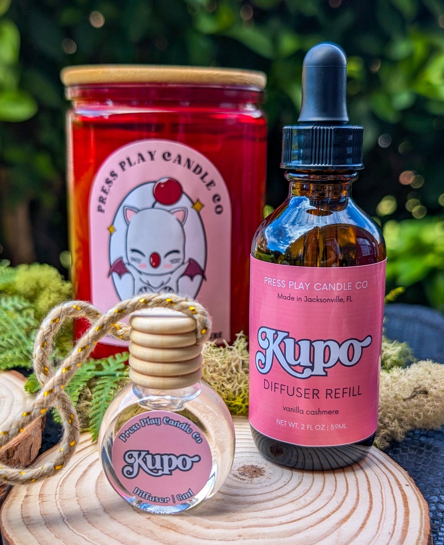 Moogle Car Diffuser: Vanilla Cashmere Scent - Final Fantasy Inspired