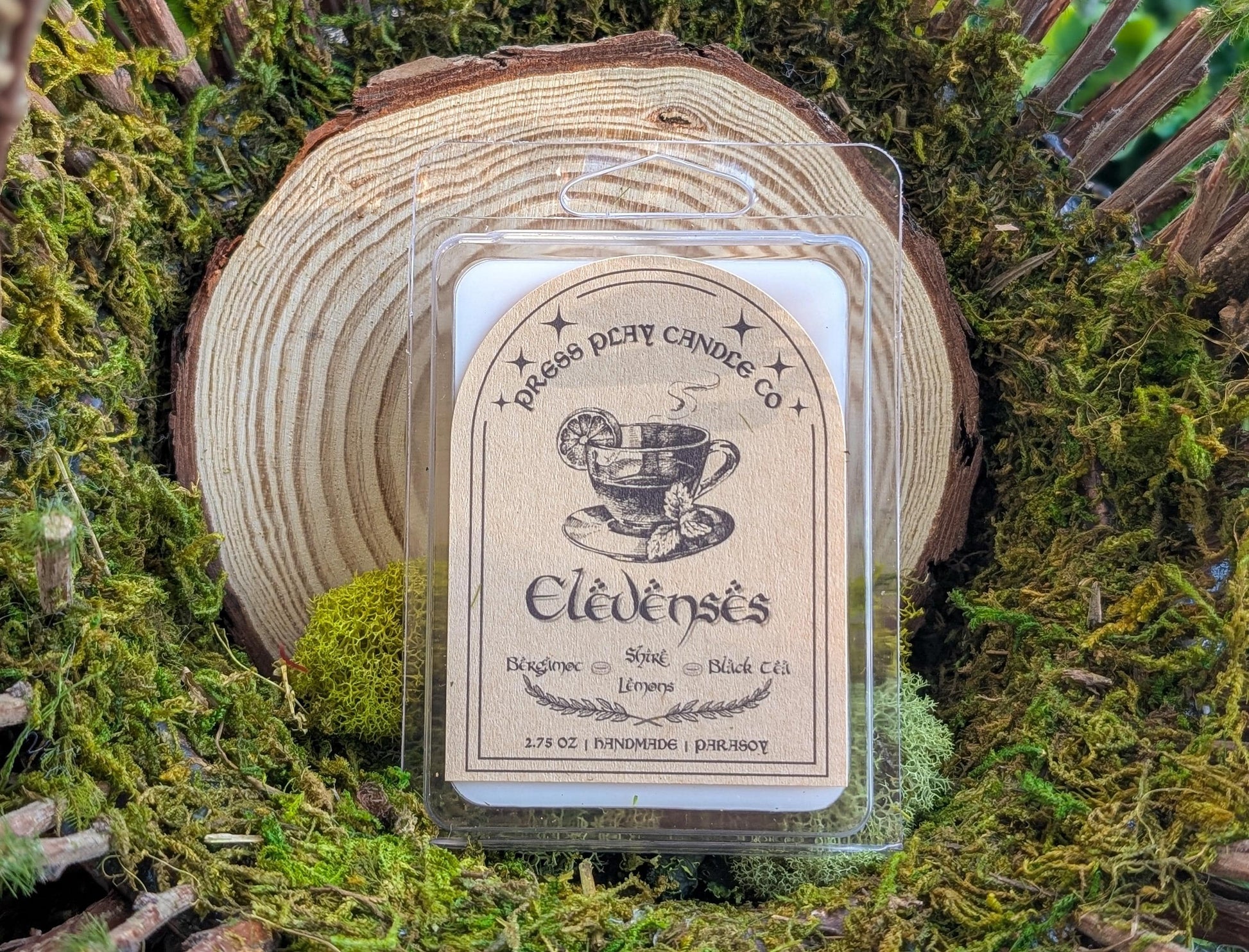 Elevenses Wax Melts | Hobbit Inspired Soy Wax Melts | Bergamot, Lemon & Black Tea Scent | Cozy Cottagecore Fandom Gift