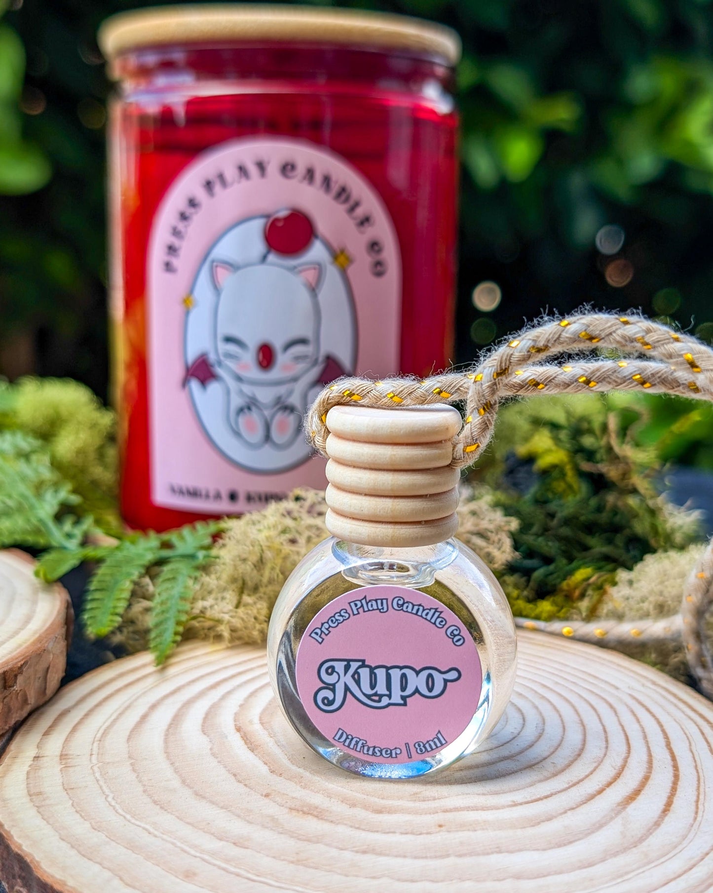 Moogle Car Diffuser: Vanilla Cashmere Scent - Final Fantasy Inspired