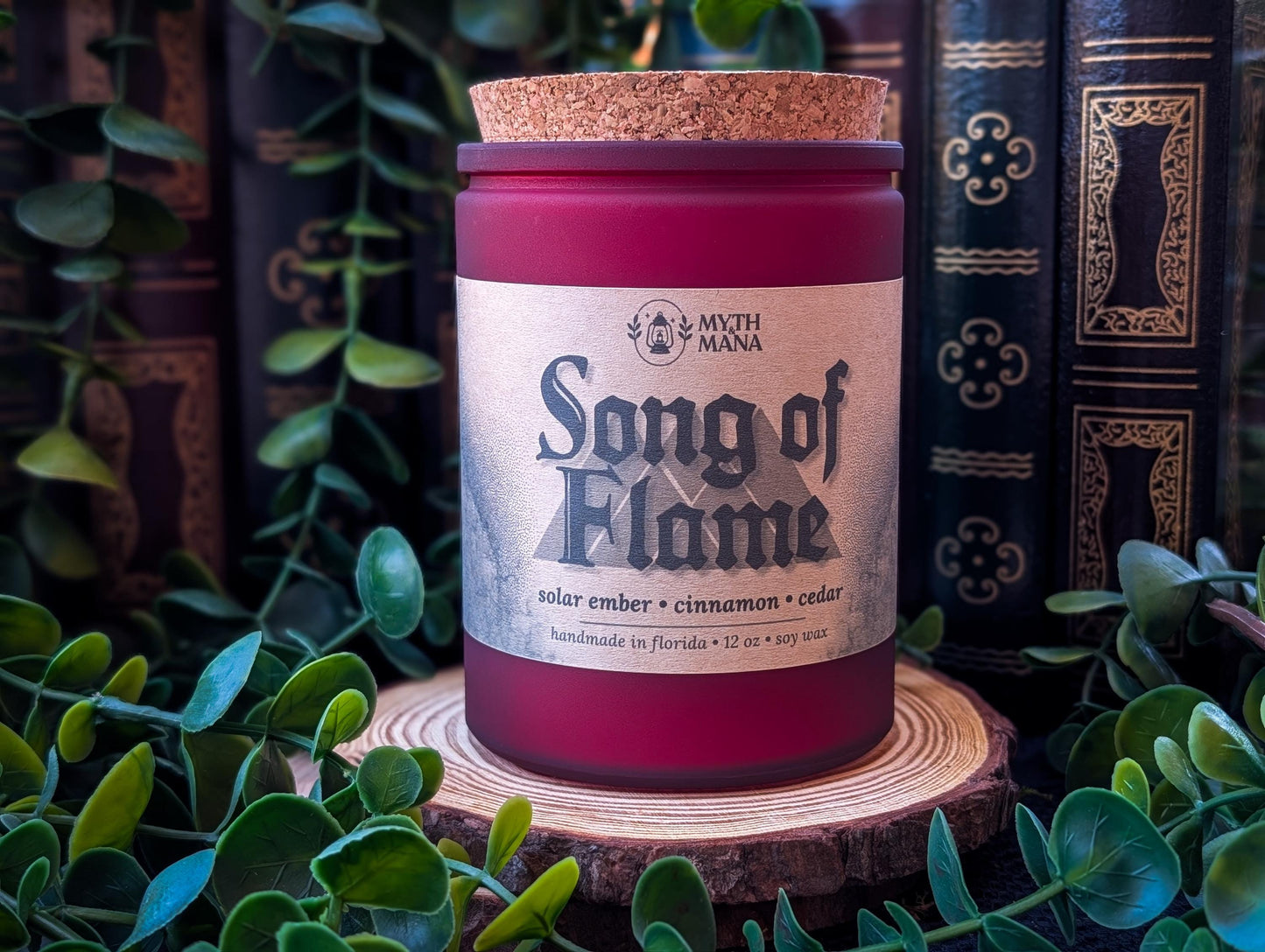 Song of Flame Candle | Destiny 2 Inspired Solar Warlock | Cinnamon & Cedarwood