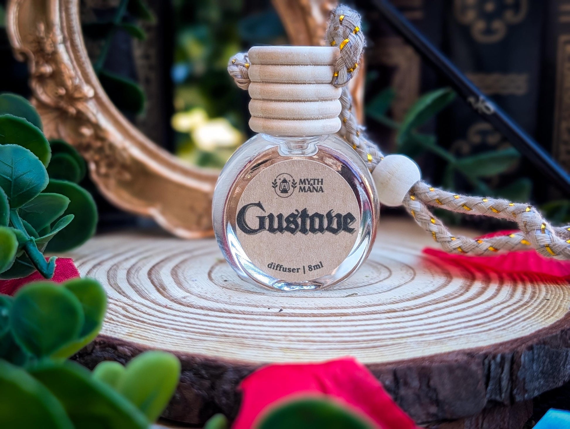 Gustave | Clair Obscur Car Diffuser: Worn Leather, Rosewood - Gamer Gift